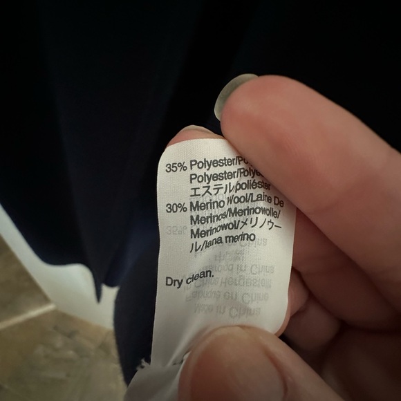 JCrew 365 Juliette Collarless Sweater Blazer in navy blue size large l xl - Picture 8 of 10